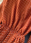 Robe a pois terracotta