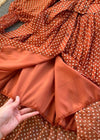 Robe a pois terracotta