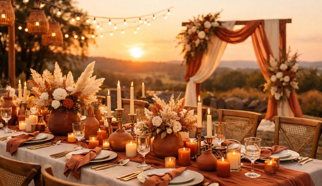 Deco mariage terracotta