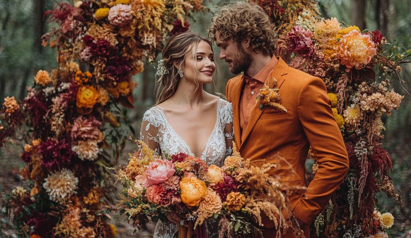 Mariage thème terracotta 