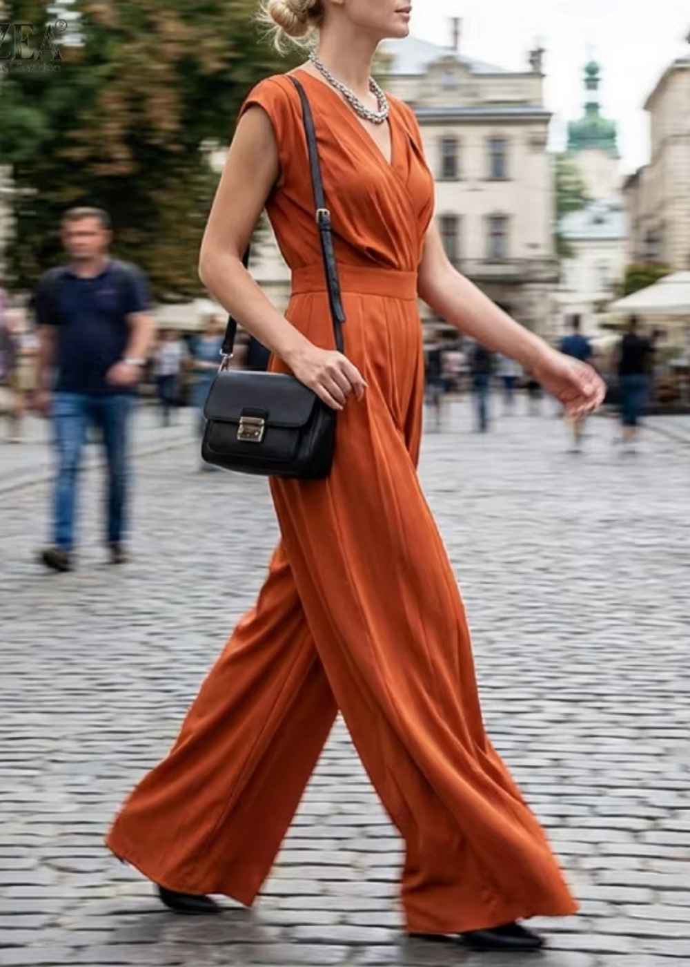 Combi pantalon terracotta
