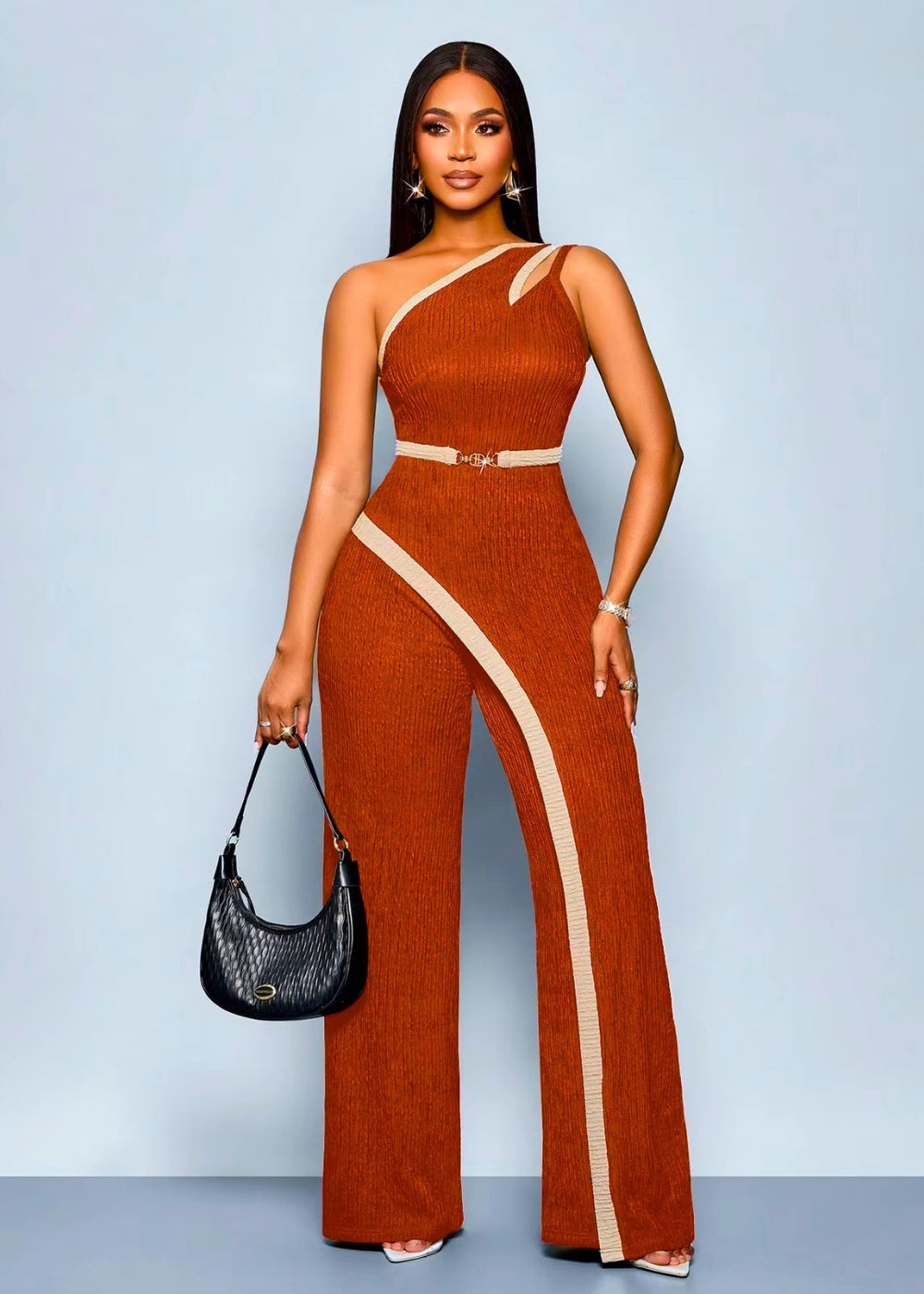 Combinaison femme mariage terracotta