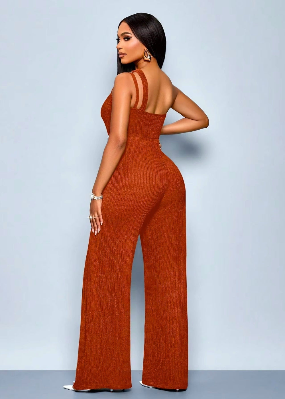 Combinaison femme mariage terracotta