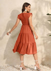 Robe femme enceinte terracotta