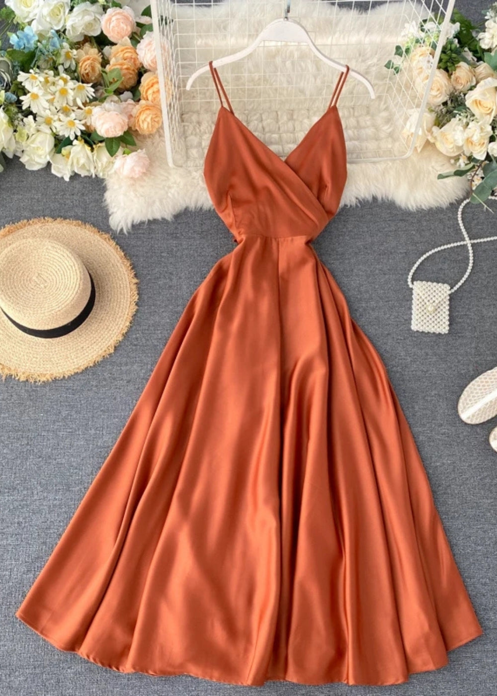 Robe témoin de mariage terracotta