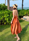 Robe témoin de mariage terracotta
