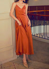 Robe terracotta dos nu