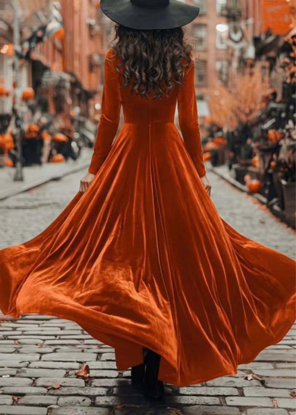 Robe terracotta mariage hiver