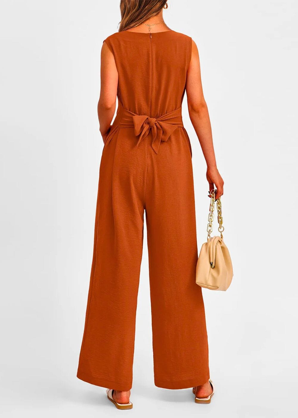 Combinaison femme terracotta