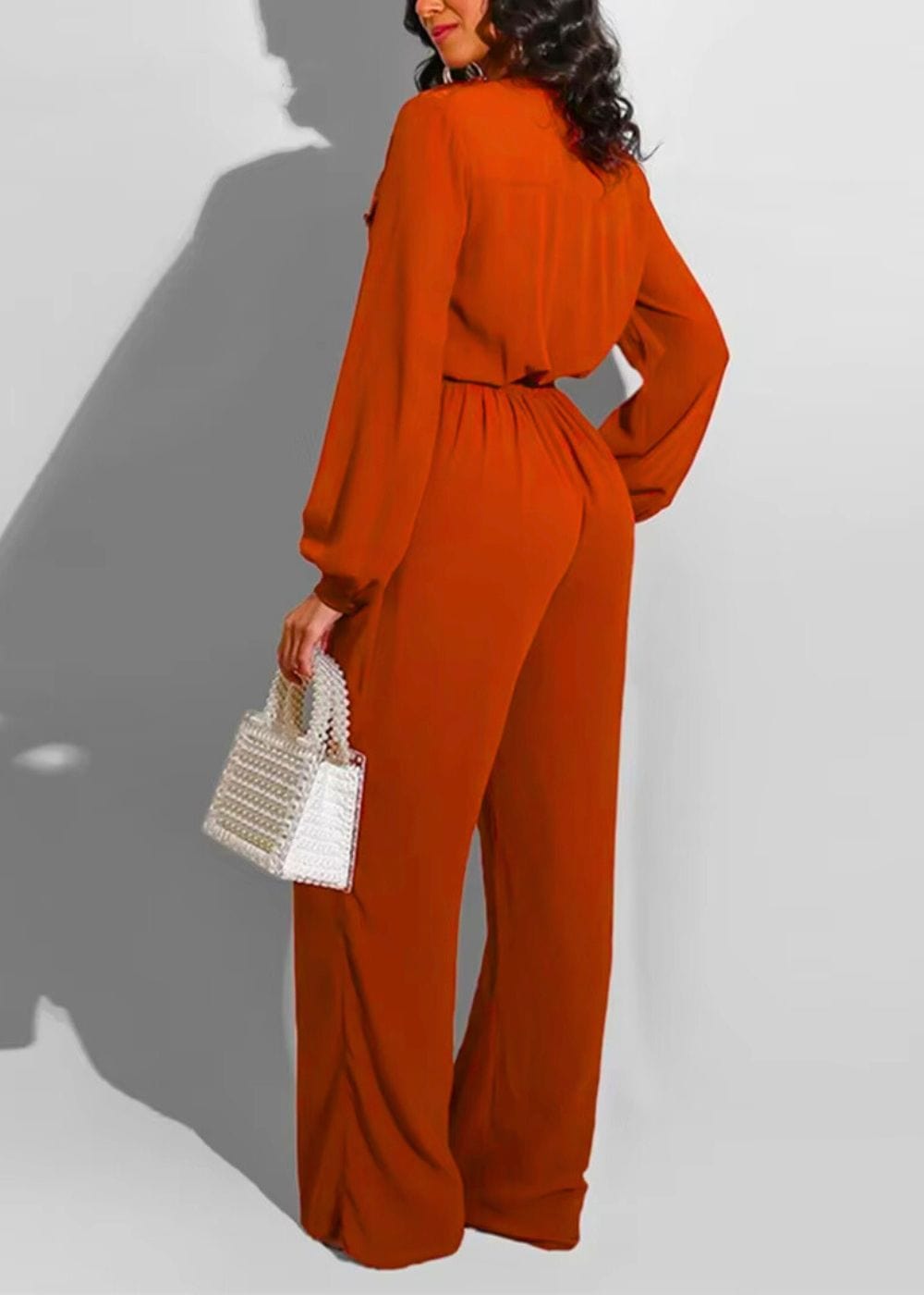 Combinaison pantalon terracotta