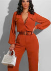 Combinaison pantalon terracotta