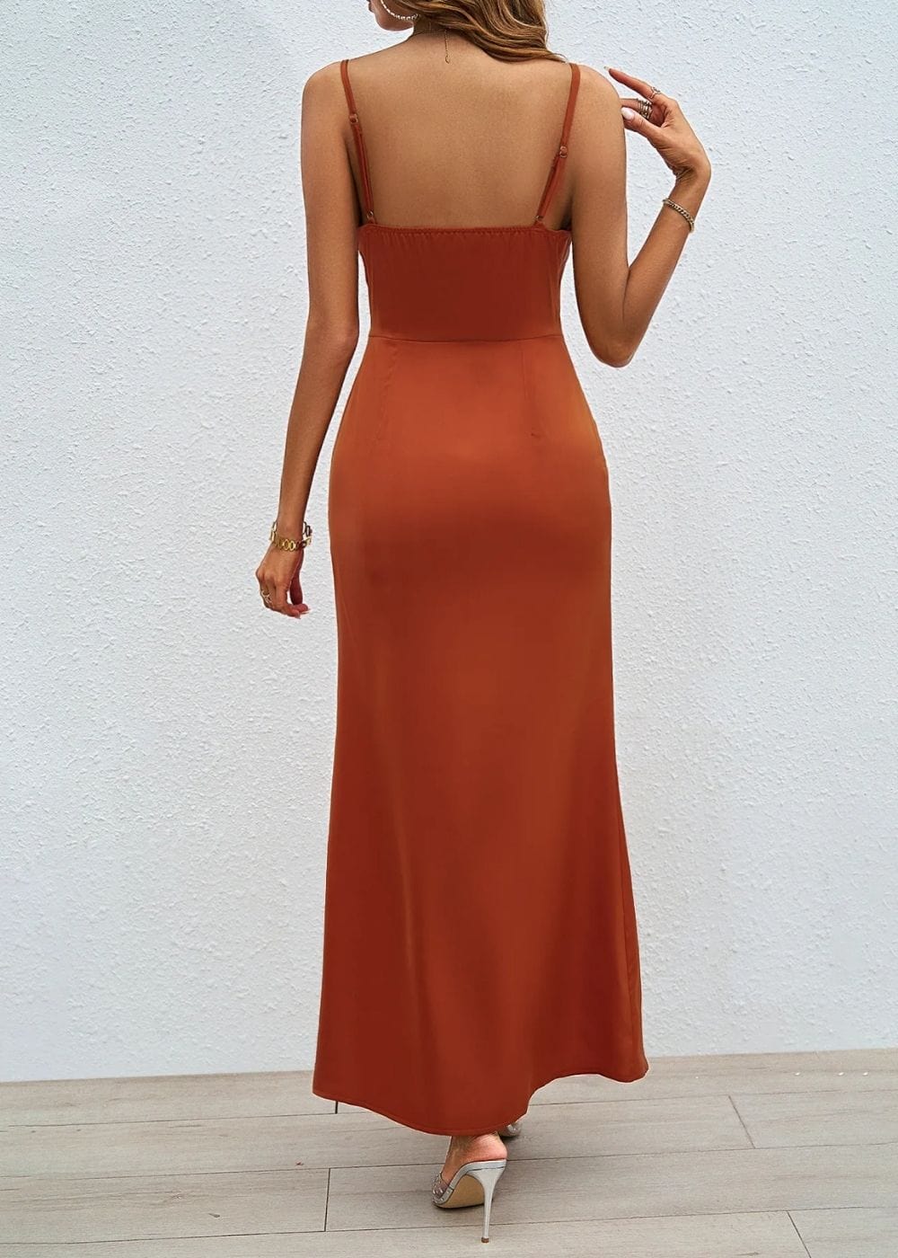 Robe fourreau terracotta