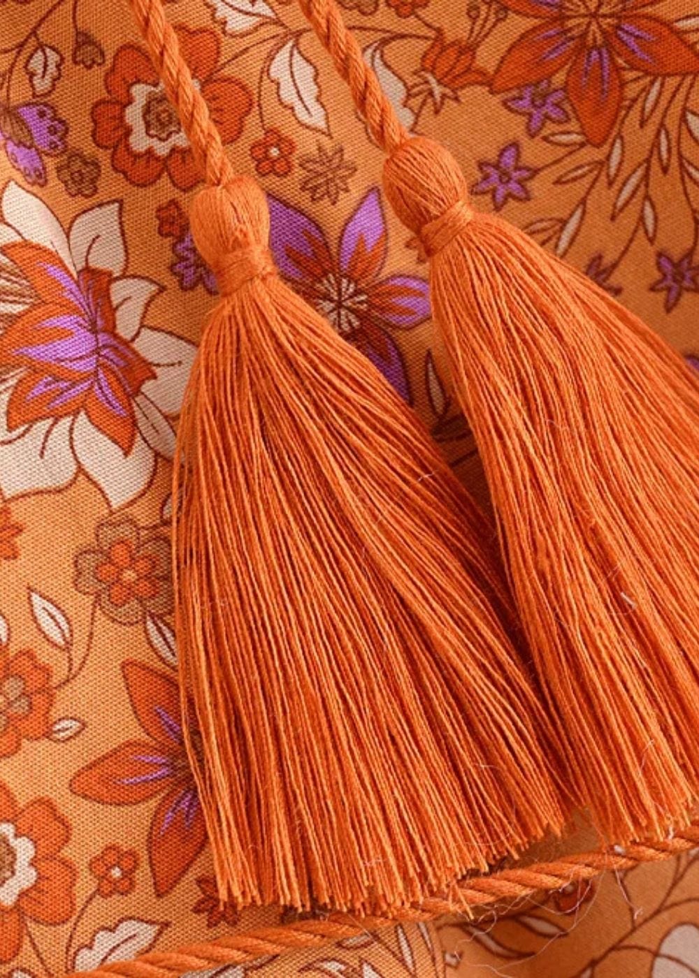 Robe motif terracotta