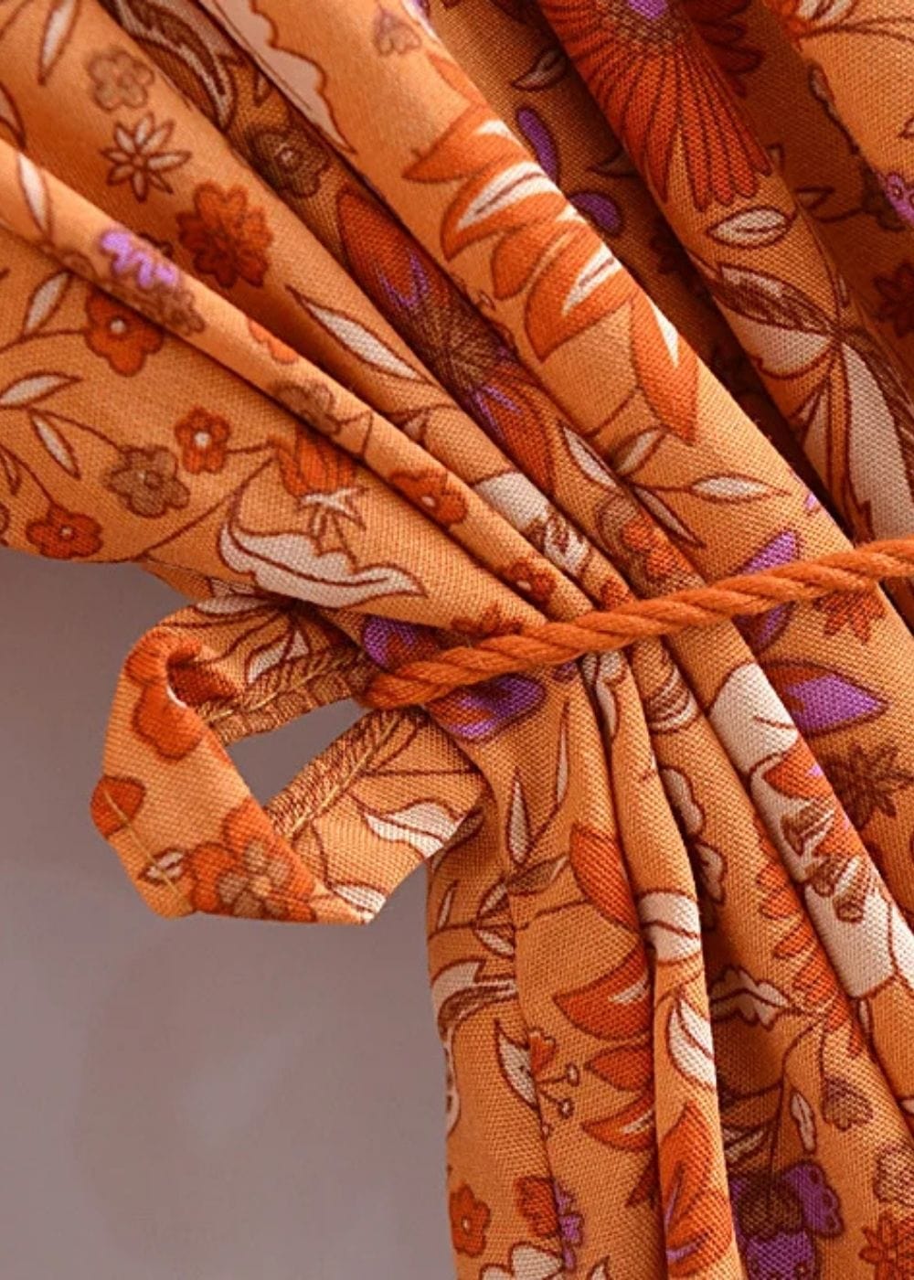 Robe motif terracotta