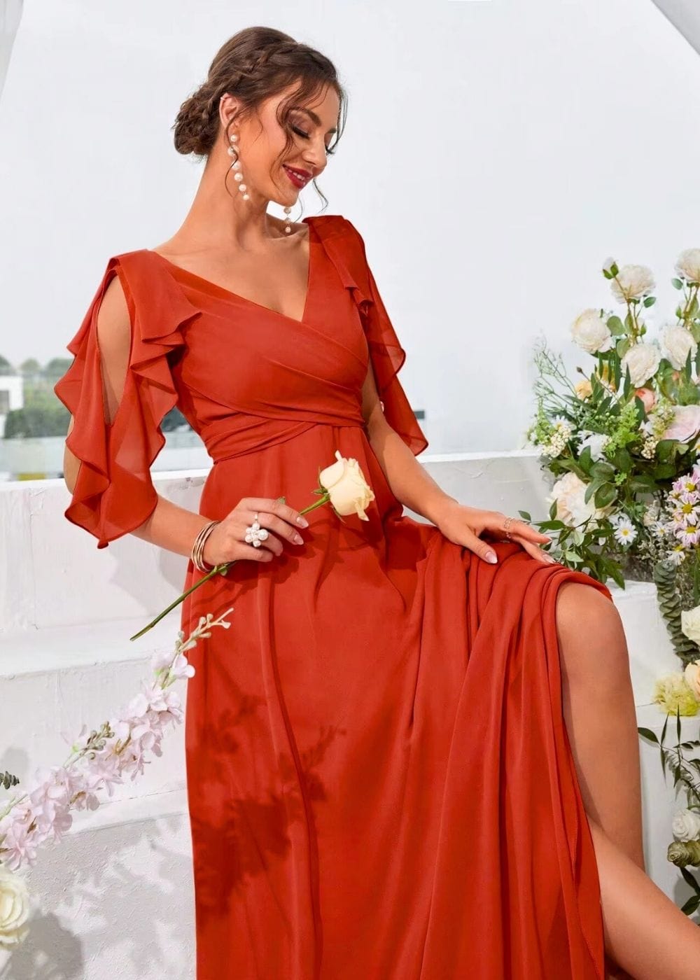 Robe témoin terracotta