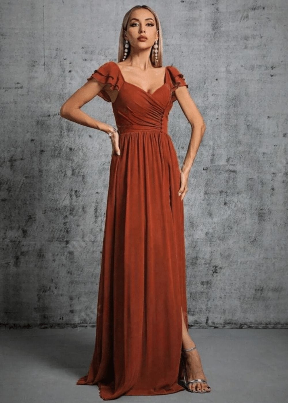 Robe terracotta automne