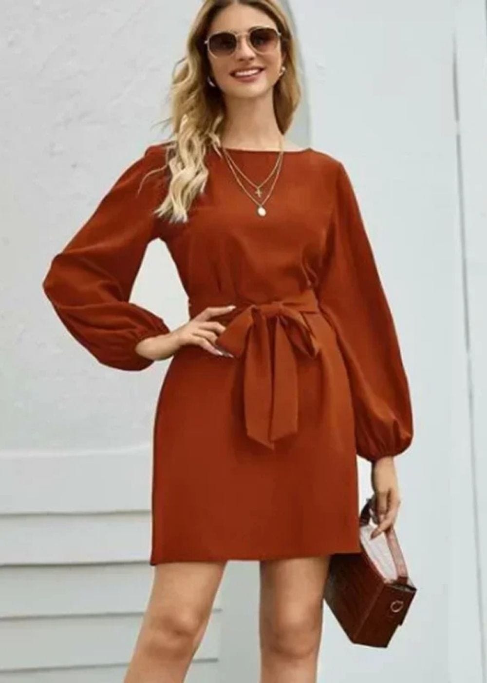 Robe thème terracotta