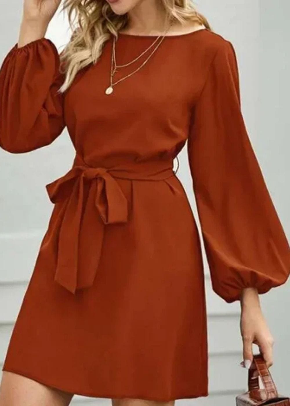 Robe thème terracotta