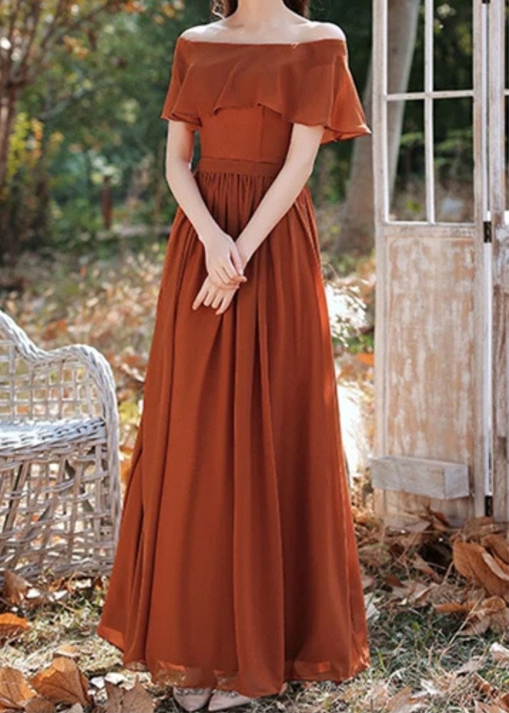 Tenue terracotta femme